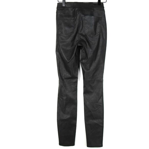 BLANKNYC FAUX LEATHER LEGGINGS IN BLACK SZ 24 - Picture 2 of 5